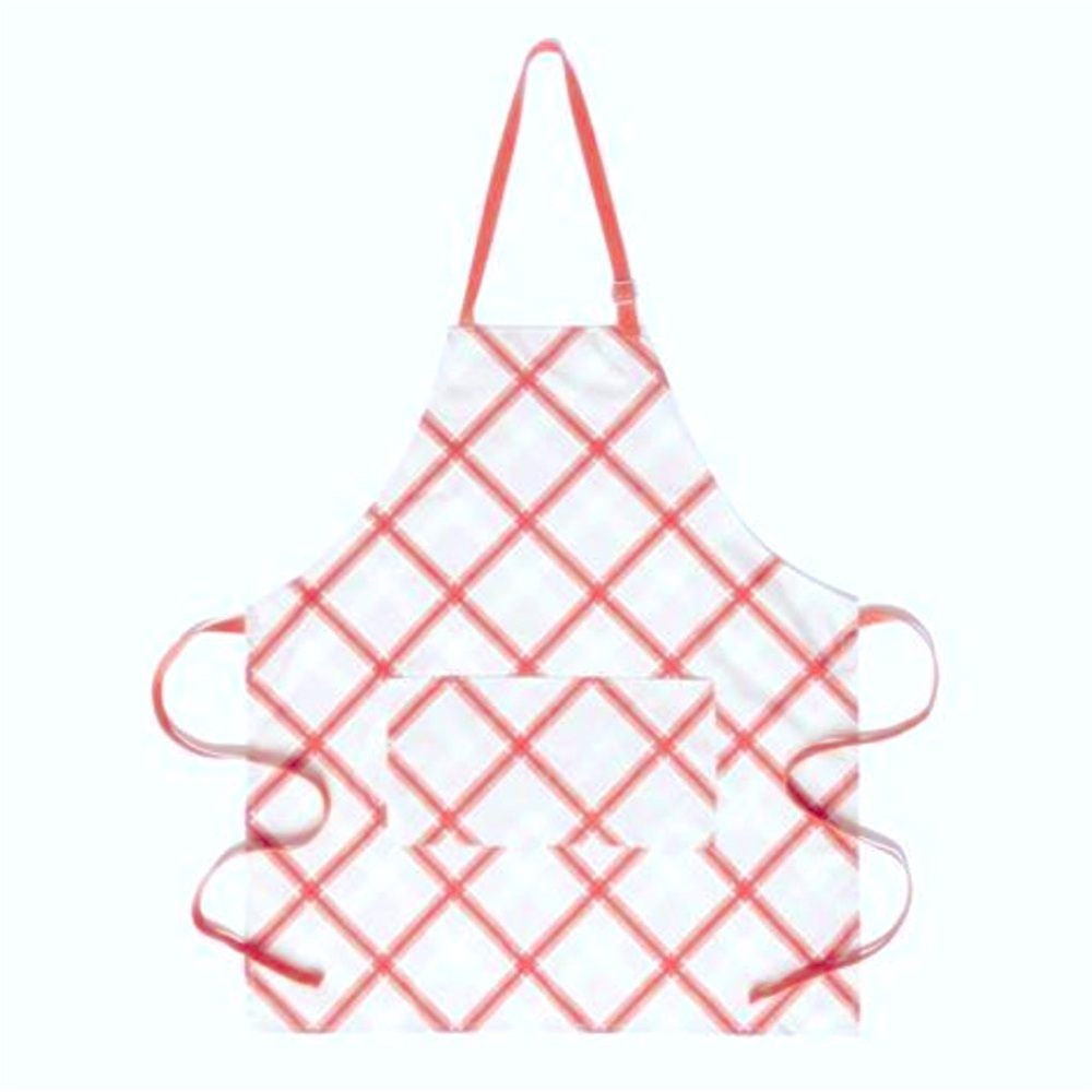SDS Plaid Apron Red Holiday Baking Cooking Gift Sewing Down South NWT
